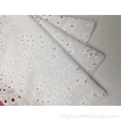 30er Jahre Rayon Challis Solid Stickerei Stoff